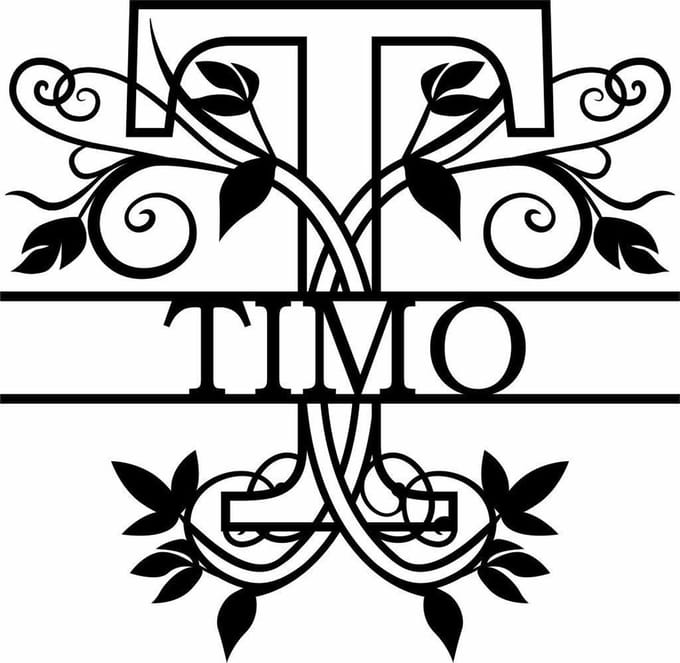 Wanddecoratie | Gepersonaliseerde letters A t/m Z - M (20cm)