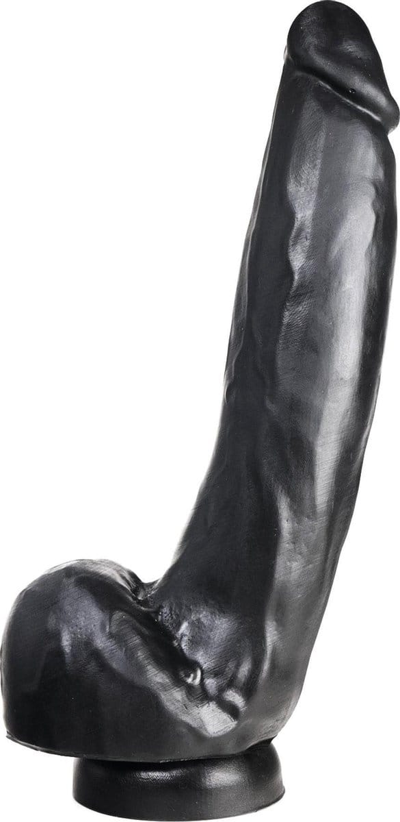 515 line Dildo 28 cm met zuignap - zwart