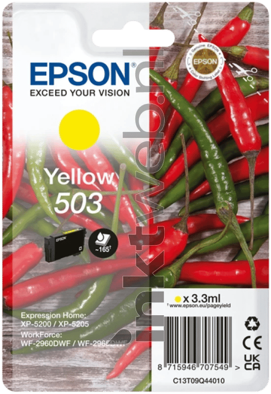 Epson 503 originele inktcartridge - standaardcapaciteit - geel - 1 stuk