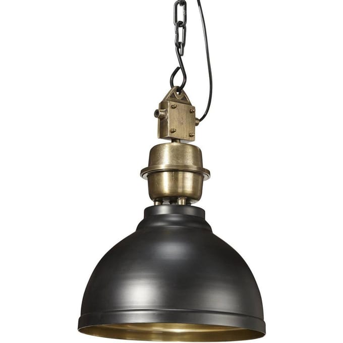 PR Home hanglamp Manchester, zwart, Ø 35 cm, metaal