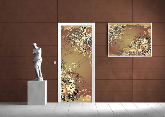 Flowers Abstract Paint Photo Wallcovering
