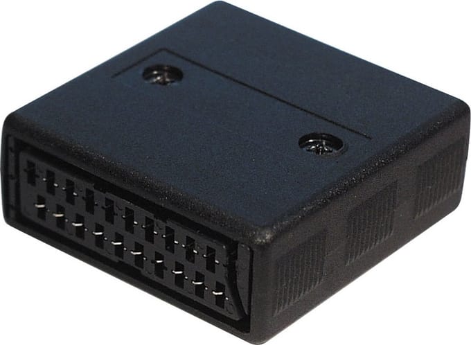 21-pins Scart koppelstuk / zwart