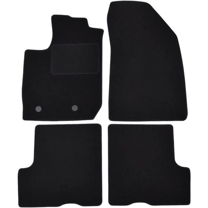 Vloermatten - Dacia - Duster - Zwart velours - 4 stuks - Precieze pasvorm
