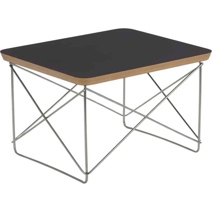 Vitra Bijzettafel LTR - VitraHPLSchwarz - VitraEdelstahl