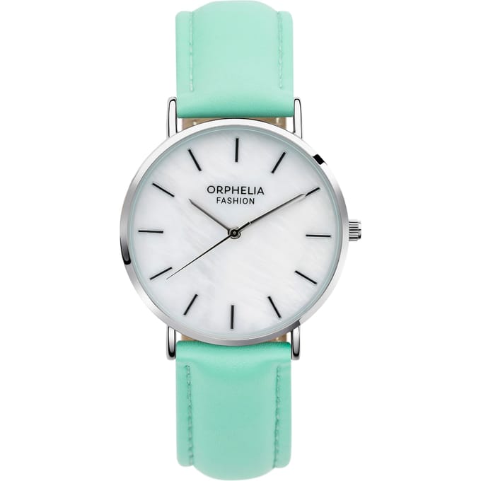 Orphelia Perla OF711806 Horloge - Leer - Groen - Ø 36 mm