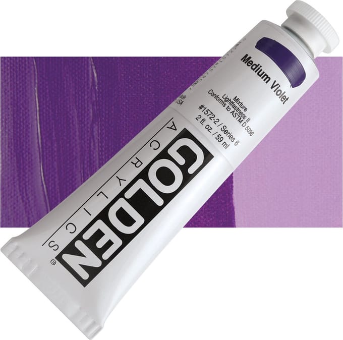 Golden Heavy Body Acrylverf serie 6 Medium Violet