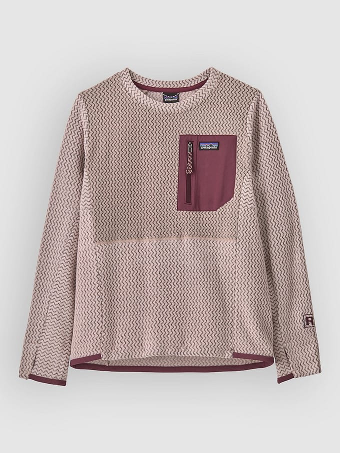 Patagonia R1 Air Crew Kids Sweater roze