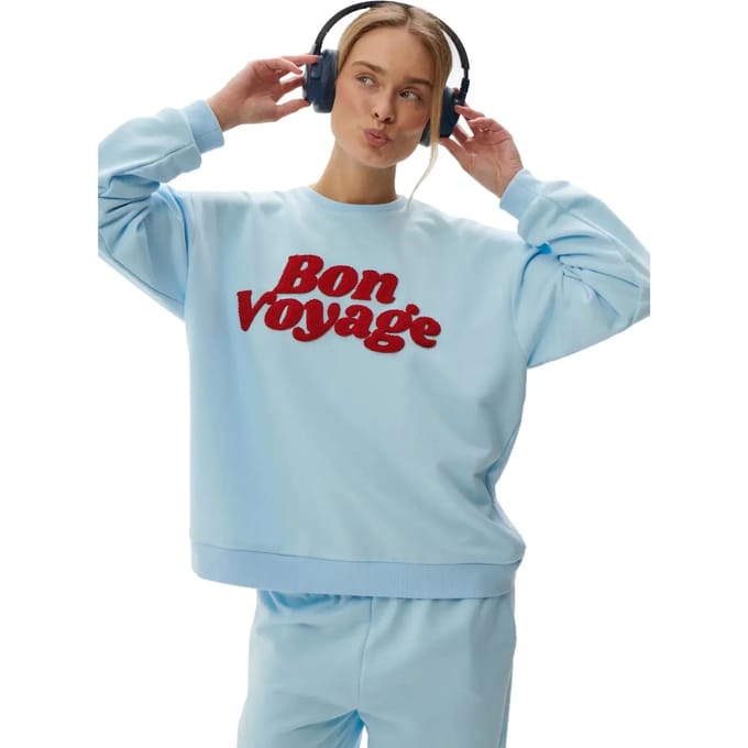 Sweatshirt bon voyage dames She is Sunday