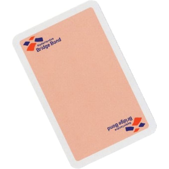 Speelkaarten bridge bond roze