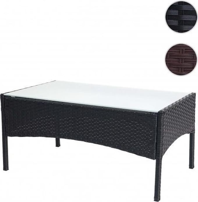 Poly-Rattan tuintafel big bruin