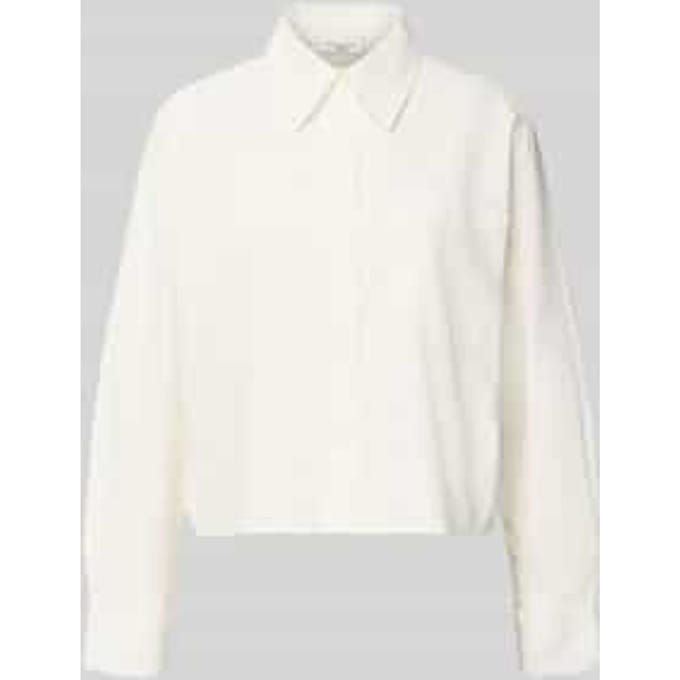 boxy fit overhemdblouse van puur katoen