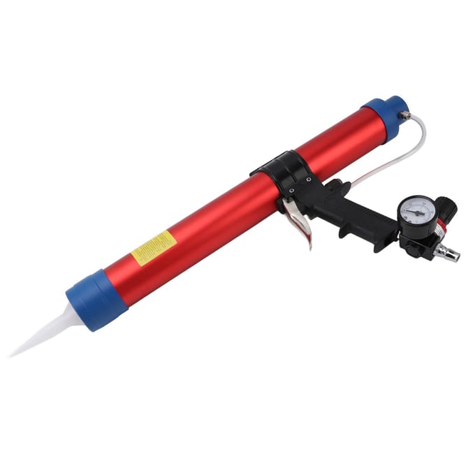 Appareil de calfeutrage pneumatique 600 ml, ensemble de grattoirs et buses G1/4, outils de jointure pour la construction de maisons blue
