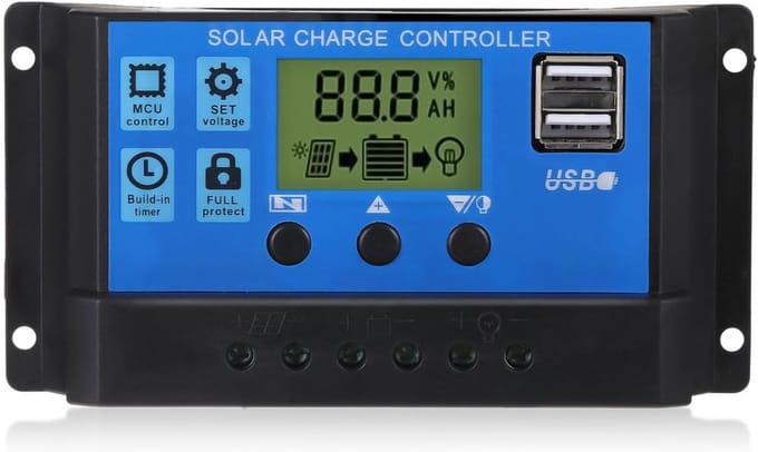 Zonne-energie laadregelaar 30A voor 12V/24V systemen
