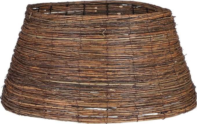 Mica Decorations Kerstboommand - H26 x Ø55 cm - Wilgentakken - Bruin