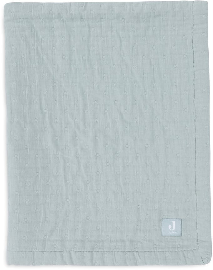 Jollein Deken Hydrofiel 75x100cm Jacquard Sea Green GOTS