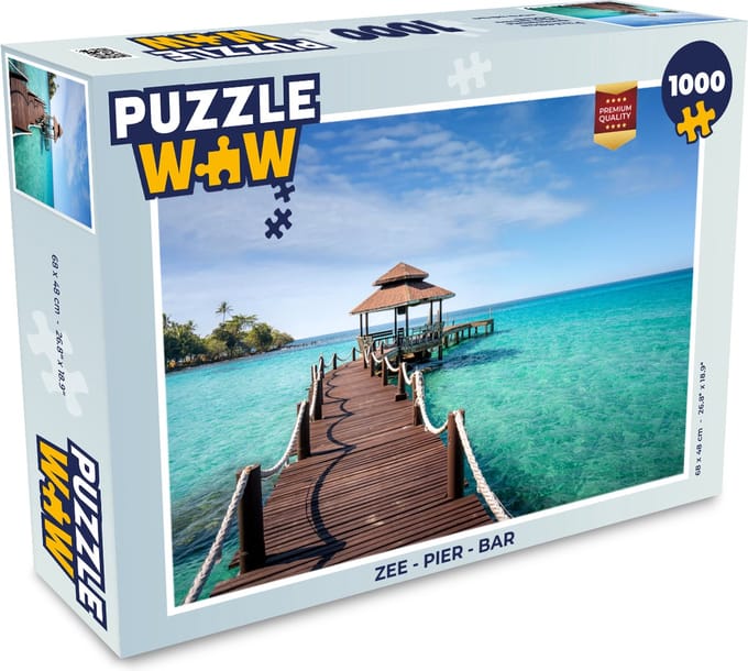 Puzzel Zee - Pier - Bar - Legpuzzel - Puzzel 1000 stukjes volwassenen