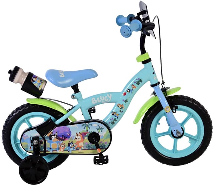 Bluey Kinderfiets - Jongens - Mag Wheels - 12 inch - Lichtblauw