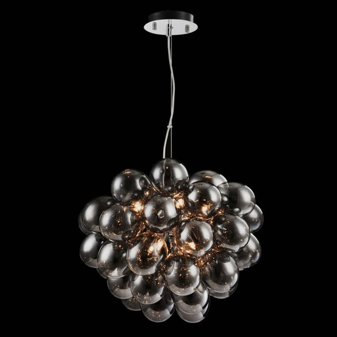 Maytoni Hanglamp Balbo in rookgrijs
