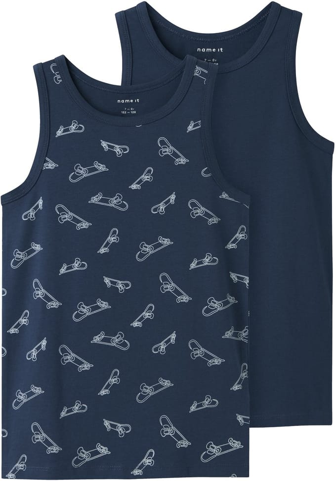 NAME IT - NKMTANK TOP 2P TITAN SKATER NOOS - Jongens - Onderhemden