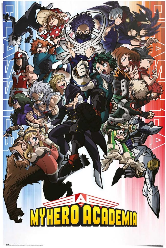 Poster My Hero Academia - 91,5 x 61 - Papier - REINDERS