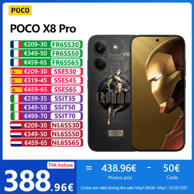 POCO X8 Pro, wereldwijde versie, smartphone met Dimensity 8500-chip, 6500 mAh-batterij, 6,59 inch 120 Hz AMOLED-scherm, 50 MP-camera, NFC, Android 14.