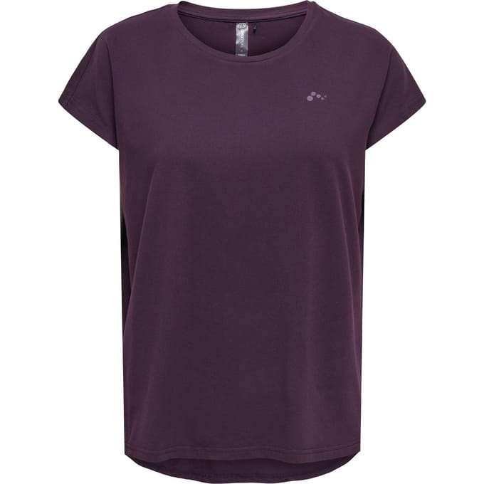 ONLY PLAY AUBREE LIFE ON SS BAT LOOSE TEE NOOS Plum Perfect 15137012 plum per