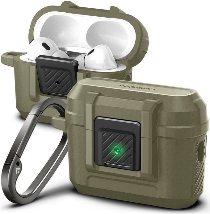 Spigen Lock Fit - vintage khaki - AirPods Pro 2