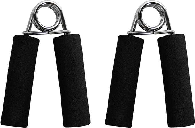 VirtuFit Handknijpers - Foam Handtrainers - 2 Stuks - Zwart