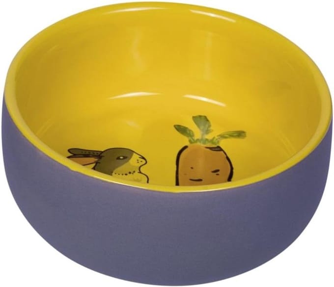 Nobby Knaagschaal Carrot Plus, grijs/geel Ø 11cm x 4,5 cm, 1 stuk