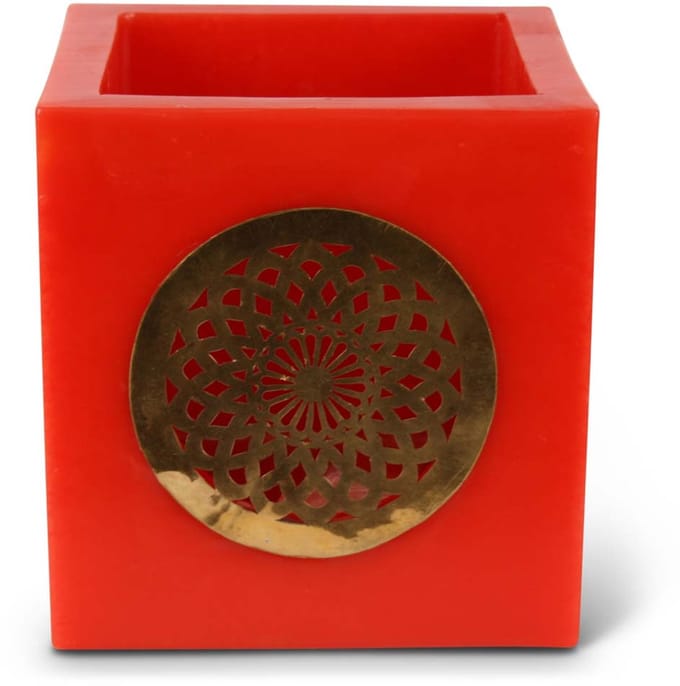 Safaary - Theelichthouder Qamra Rood Ø 20 x 20cm
