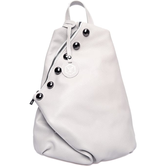 Luisa Vannini Grijs Rundleer Tas