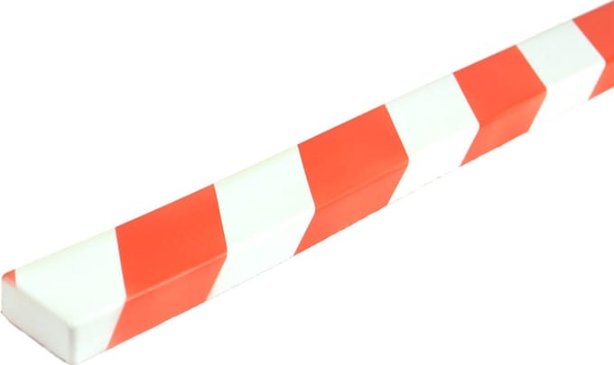 PU Stootrand Vlakprofiel Model 13 – Wit & Rood