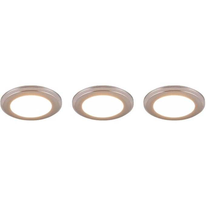 Trio Lighting LED downlight Argus RGBW afstandsbed. 3er chroom