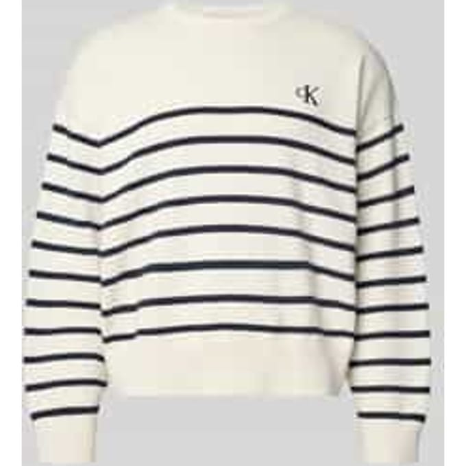 regular fit gebreide pullover van puur katoen