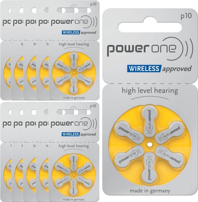 PowerOne p10 - PR70 - 10 pakjes - 60 batterijen