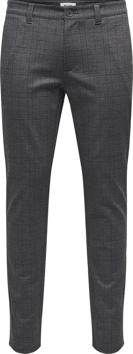 ONLY&SONS - ONSMARK SLIM CHECK 020933 PANT NOOS - Heren - Broeken