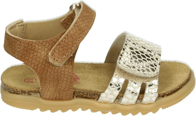 Develab 48500 - MeisjesSandalenKindersandalen - Kleur: Cognac - Maat: 25