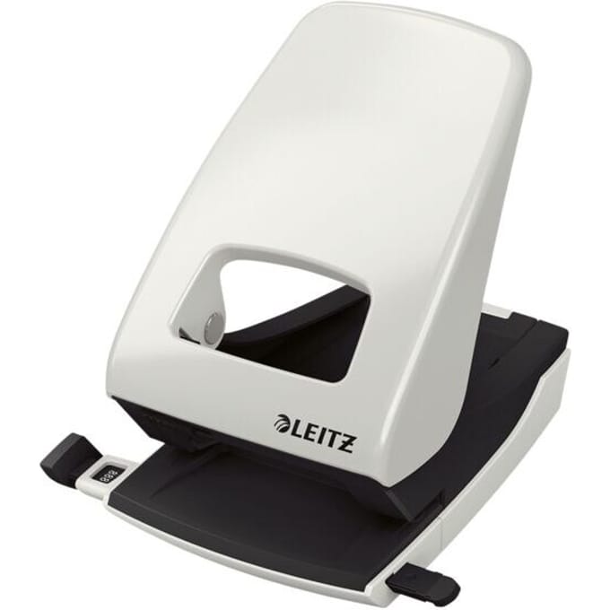 Leitz NeXXt Bureau Perforator - Perforeert Tot 40 Vel - Voor Mappen En Ringbanden - Grijs