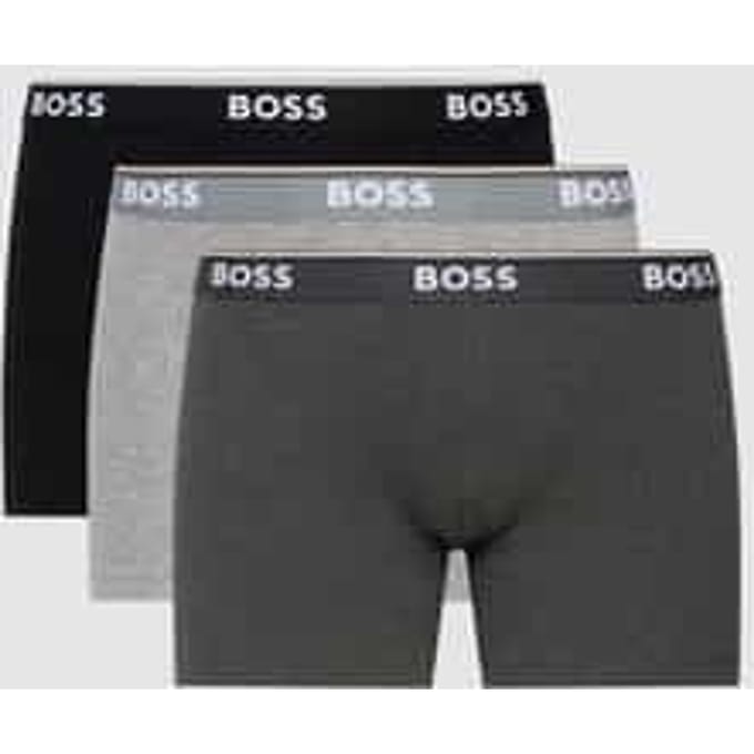 Boxershort met logo in band in een set van 3 stuks, model 'Power'