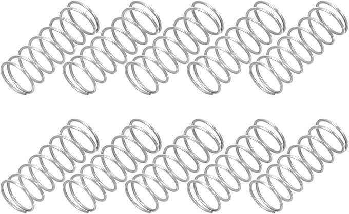 Roestvrijstalen Veren Set 0.3mm Draaddiameter 4mm Buitendiameter Compleet in 10 Stuks