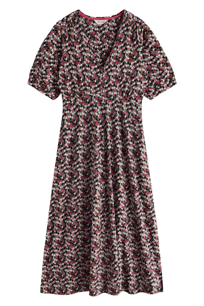 White Stuff Megan Jersey Dress Green Multi Größe: 12 REGULAR | Midikleider Outlet | Damen | Grün