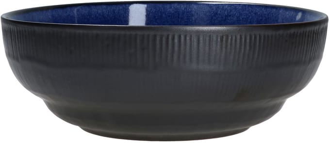 Set van 6 kommen Reactief Glazuur marineblauw- Athene
