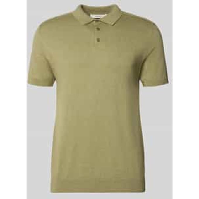 Regular fit Poloshirt van Mix van biologisch katoen Model 'BERG'