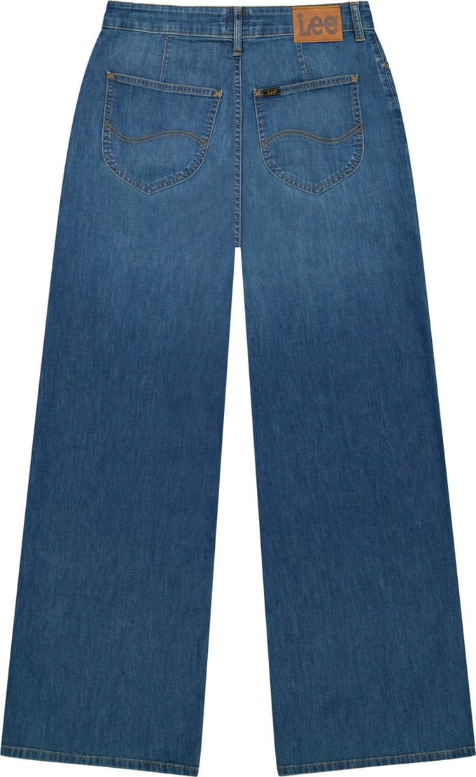 Lee - Stella - Dames Wide Leg Jeans - Blue Arrow