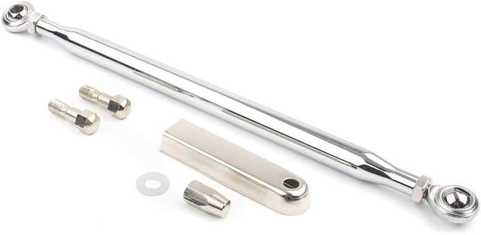 Schakelstang Koppeling - Motor Onderdeel - Motor Onderhoud - CNC Gefreesd Aluminium - 330 mm Lengte - Chroom