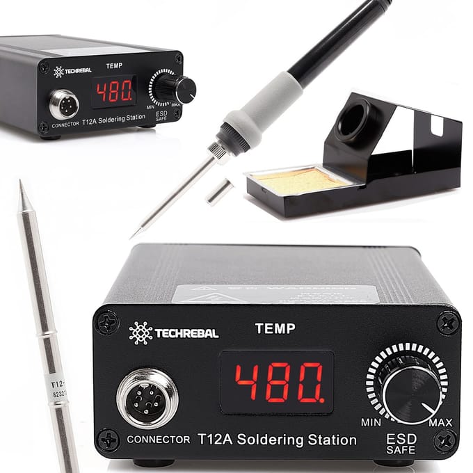 Techrebal T12 Serie - Soldeerstation - 75W - Snelle Opwarming - Automatisch Uitschakelen