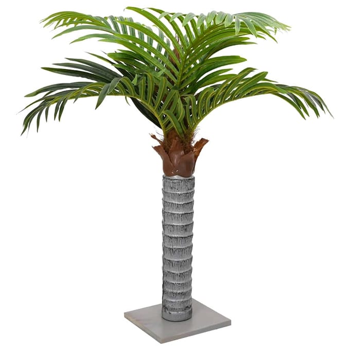 vidaXL - Kunstpalmboom - 6 - bladeren - 100 - cm - groen
