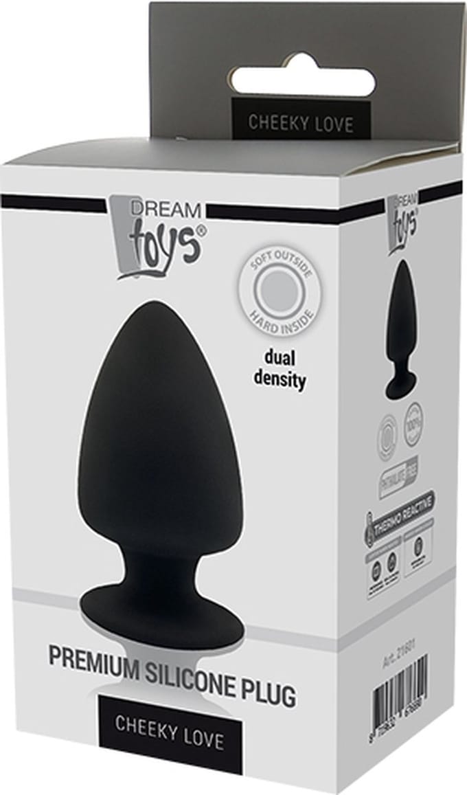 Dream Toys Buttplug CHEEKY LOVE PREMIUM SILICONE PLUG S Zwart
