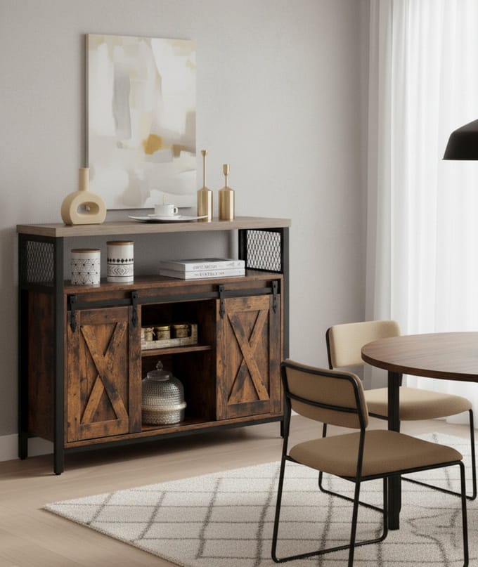Kast - 33x100x80 cm - Zwart - Novihome