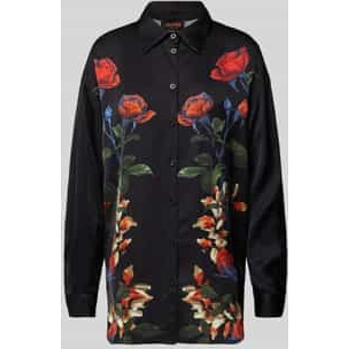 Regular fit overhemdblouse met doorknoopsluiting